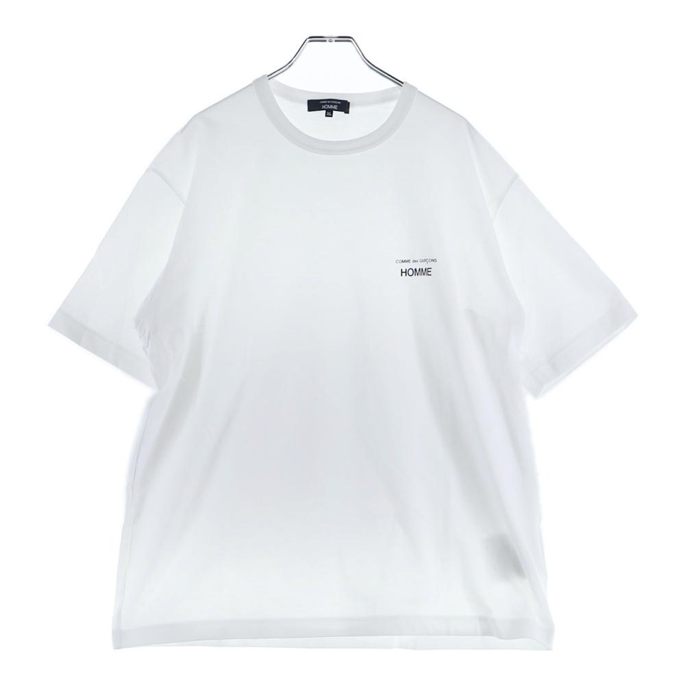 COMME des GARCONS HOMME コムデギャルソンオム Cotton Jersey Garment Print Tee ロゴプリント 半袖Tシャツ ホワイト HO-T101拍卖