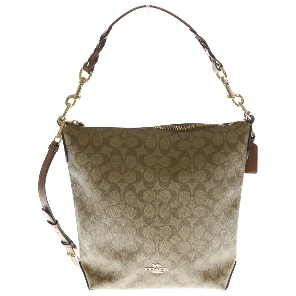 COACH コーチ シグネチャーロゴ 2WAY ハンド ショルダーバッグ ブラウン F31477 レディース拍卖