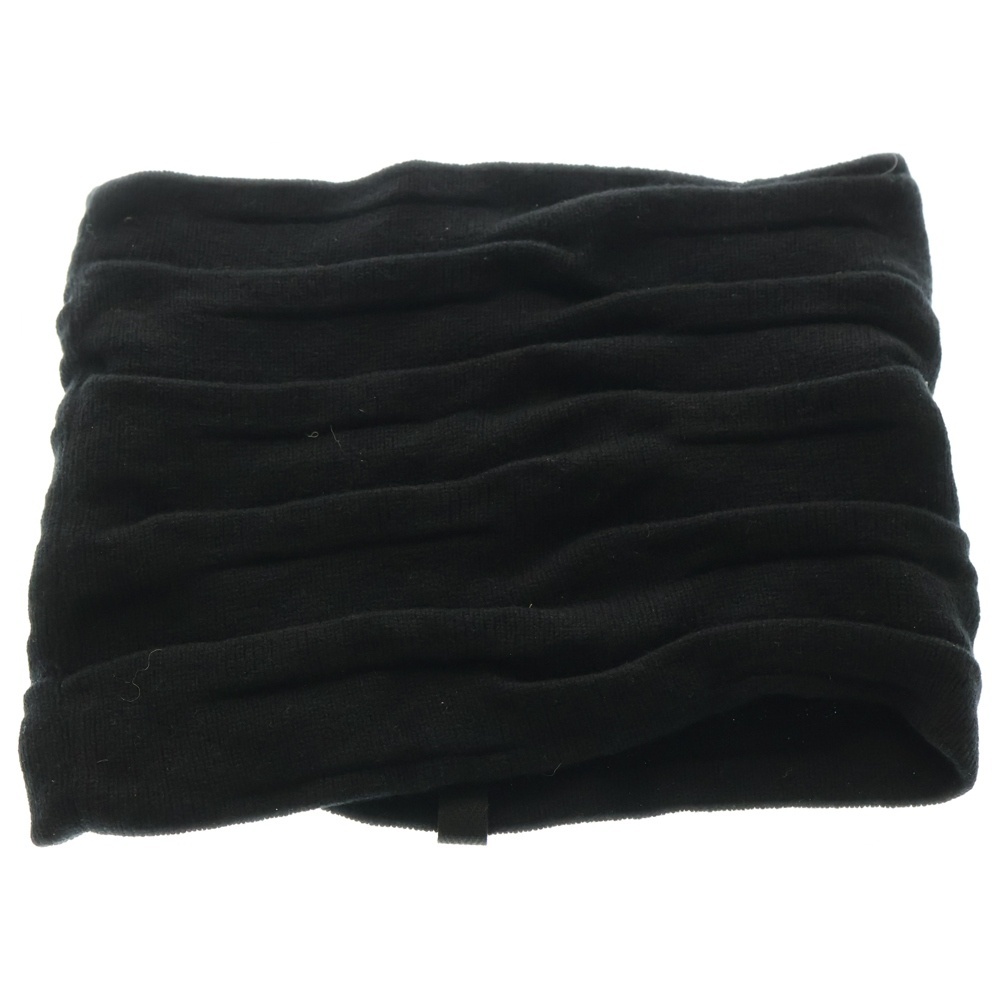 ISAMU KATAYAMA BACKLASH イサムカタヤマバックラッシュ カシミヤ混 ウールニットスヌード ブラック 866-03拍卖