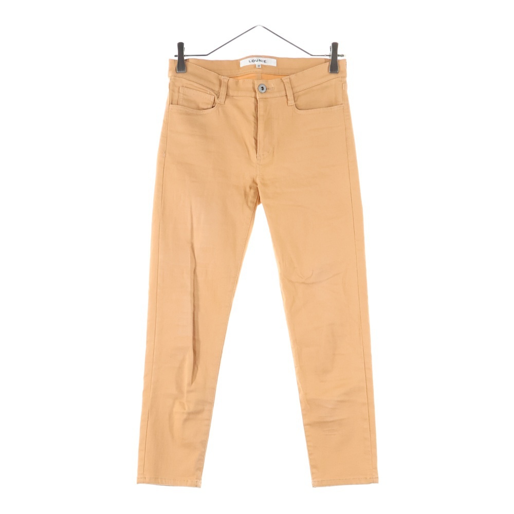 LOUNIE ルーニィ コットン テーパードスキニーパンツ レディース オレンジ拍卖