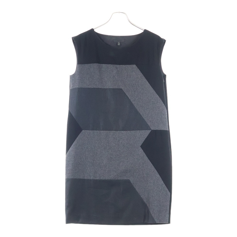 ICB アイシービー レーヨン混 ノースリーブワンピース ドレス レディース ブラック 327042拍卖