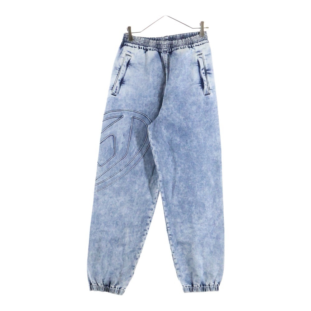 DIESEL ディーゼル D-LAB-S2 TRACK ビッグオーバルD ロゴ デニムトラックパンツ インディゴ A14963拍卖