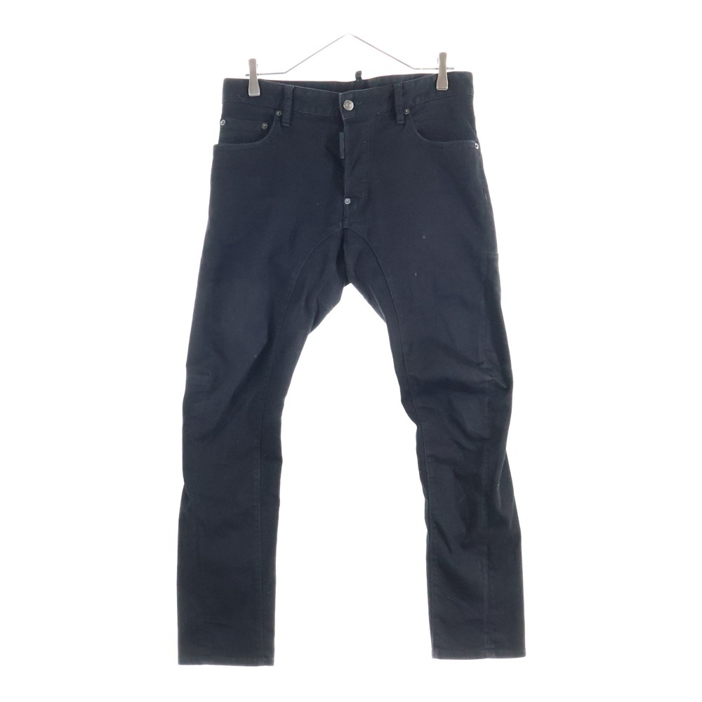 DSQUARED2 ディースクエアード ブラックブル タイディバイカージーンズ スキニーパンツ ブラック S74LB1308 S30730拍卖