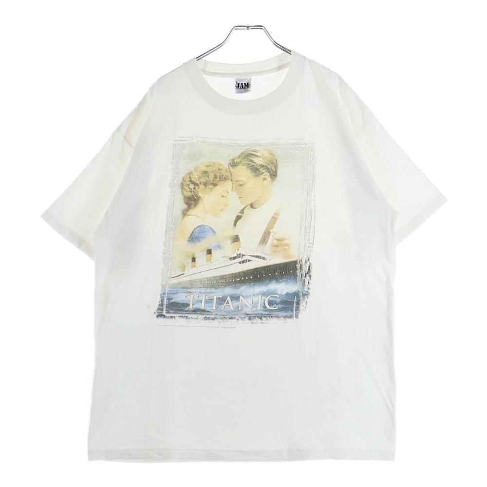 VINTAGE ヴィンテージ 90s TITANIC MOVIE TEE タイタニック Tシャツ 半袖カットソー ホワイト拍卖