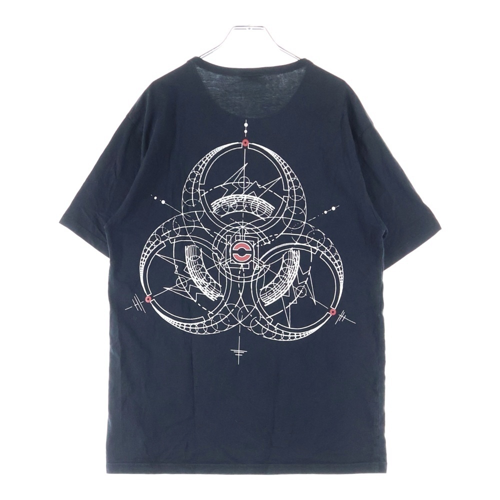 FRAGMENT DESIGN フラグメントデザイン ×CLOT ×INNERSECT バックプリント 半袖Tシャツカットソー ブラック拍卖