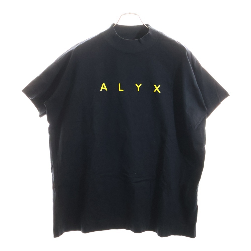 ALYX アリクス ロゴプリント コットン半袖Tシャツ ブラック拍卖