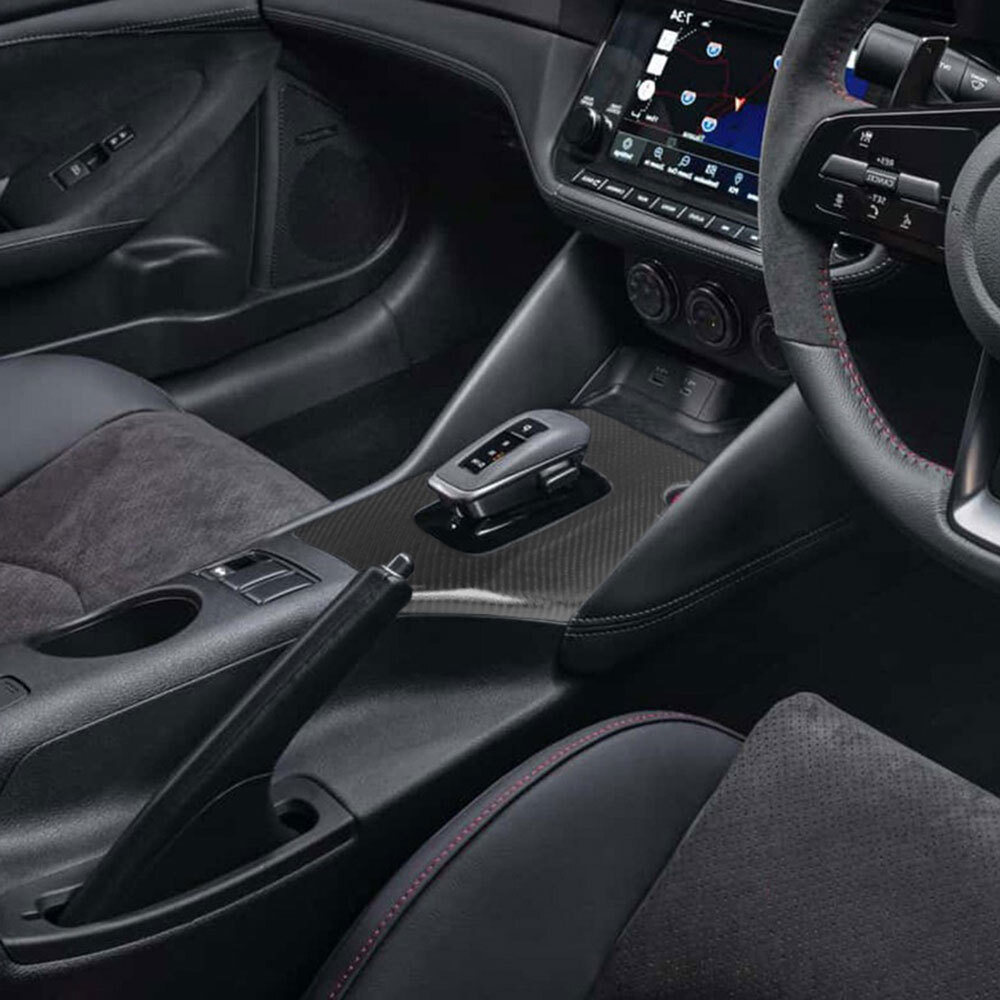 製造工場紹介動画付 新型 日産 フェアレディZ RZ34系 AT車 リアルカーボン 室内 シフト回り コンソールカバー 右ハンドル拍卖