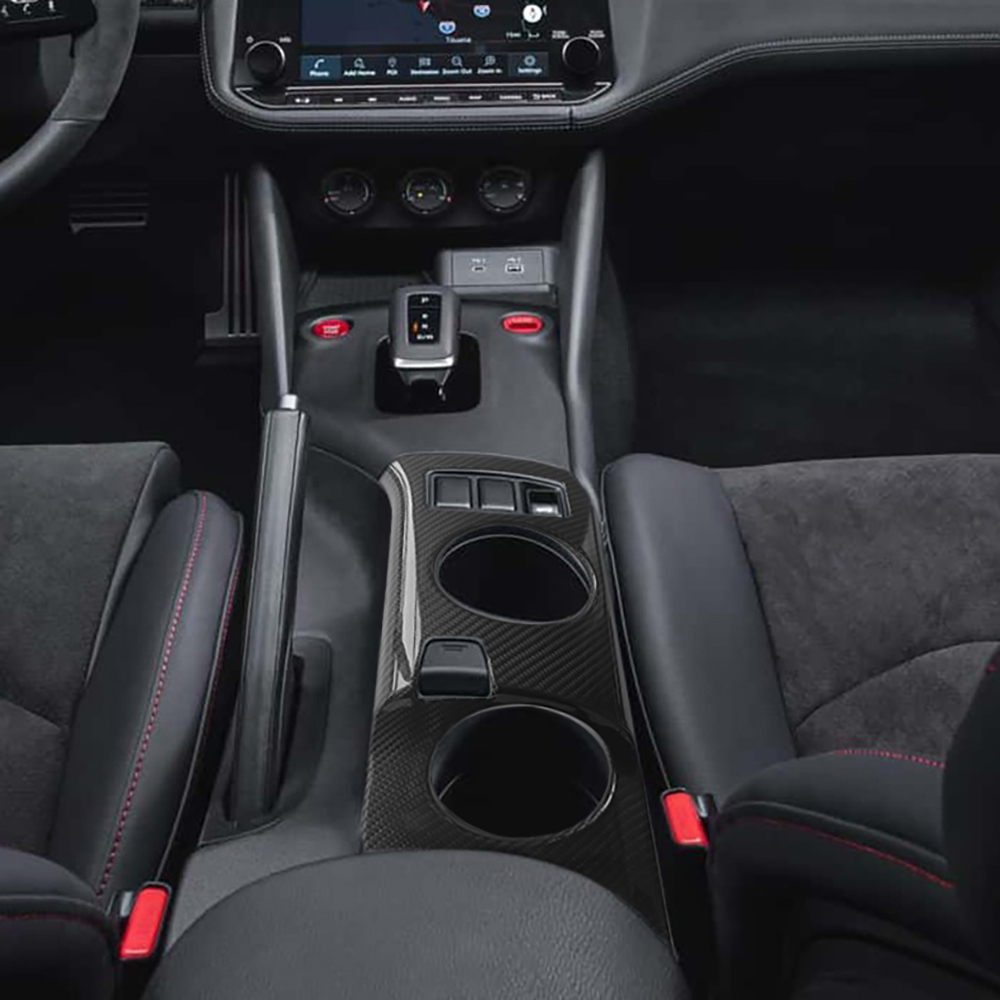 製造工場紹介動画付 新型 日産 フェアレディZ RZ34系 リアルカーボン 室内 シフト 後方 コンソールカバー 小物入れフタカバー拍卖