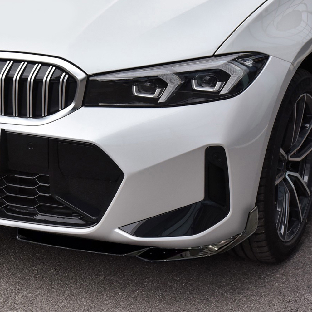 送料無料!製造工場紹介動画付き!BMW 3シリーズ G20系 2022年9月以降~ リアルカーボン製 フロント リップ スポイラー 左右拍卖
