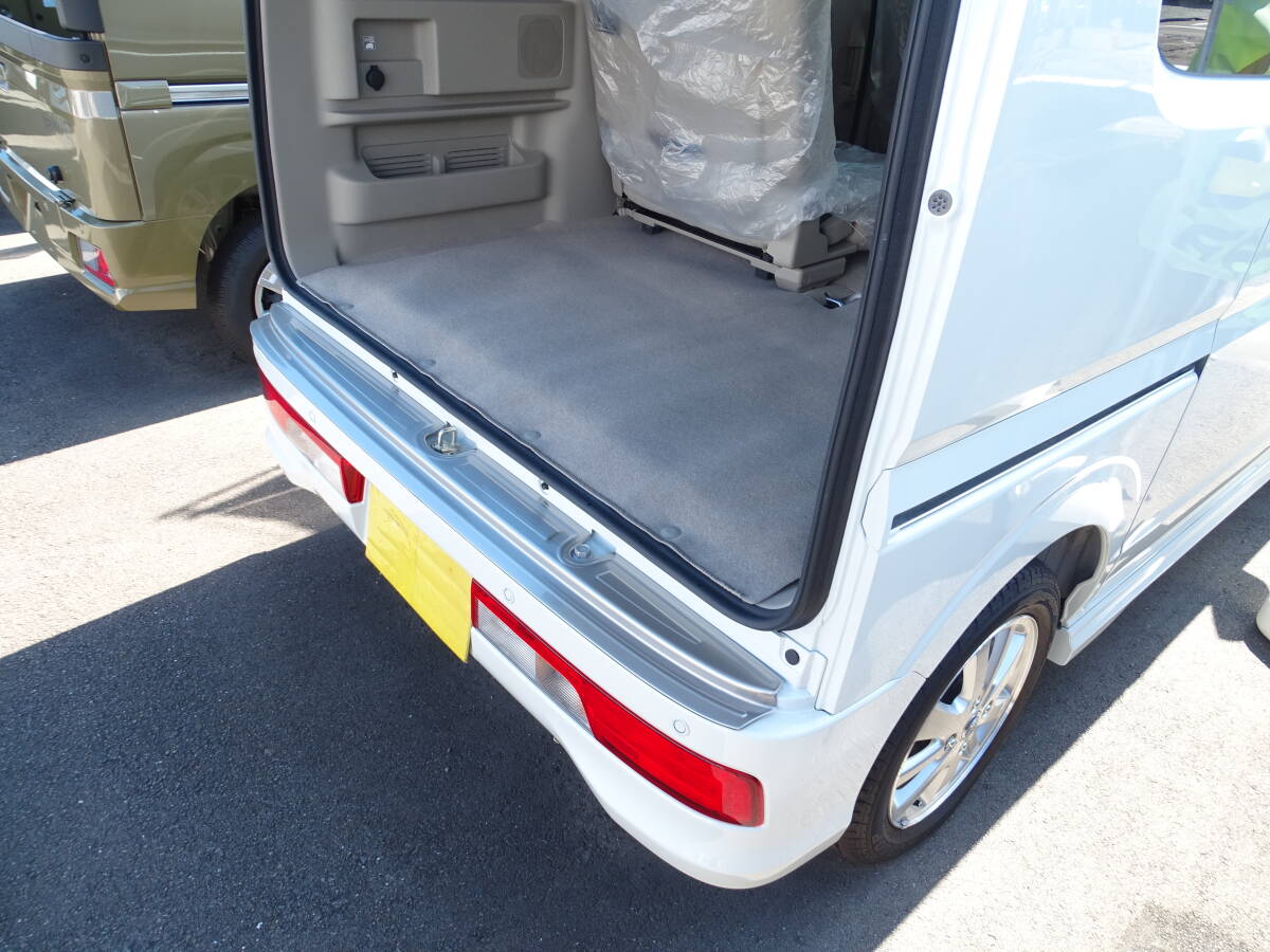 エブリィワゴン DA17W リア リヤ バンパー ガード フラット シルバー ステンレス 純正リアバンパー カバースクラムクリッパーにも共通!拍卖