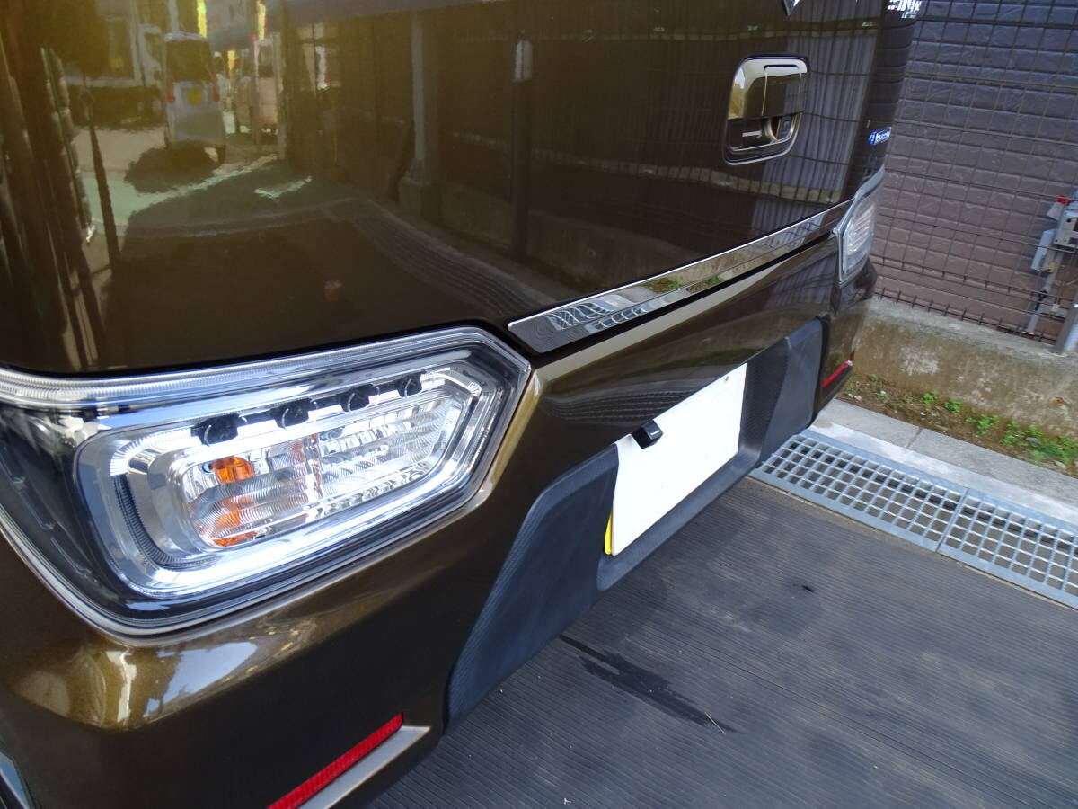 売り切り! ワゴンR MH55S MH35S系対応 バックドア リアゲート メッキ ガーニッシュ メッキモール ワンポイント パネル カスタム 拍卖