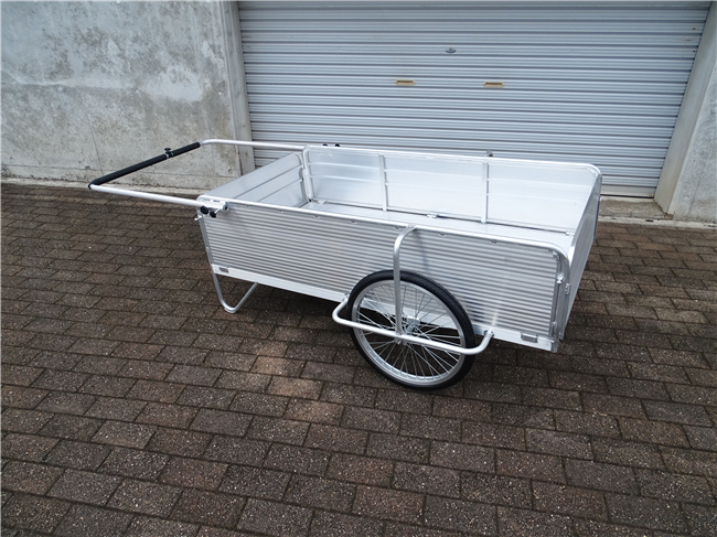 超ロング荷室長さ 1440mm 軽量 小型 アルミ製 リアカー リヤカーカート折りたたみ 農作業 防災 災害ゴミ捨 家庭菜園 レジャーキャンプ他拍卖