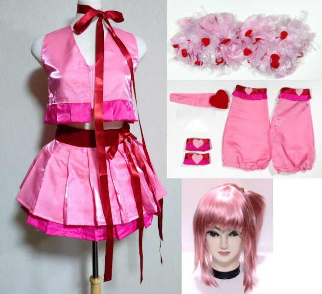 【送料無料】コスプレ衣装「しゅごキャラ!」アミュレットハート 日奈森あむ ウィッグ 付き フルセット ラン コミケ 仮装【即決】拍卖