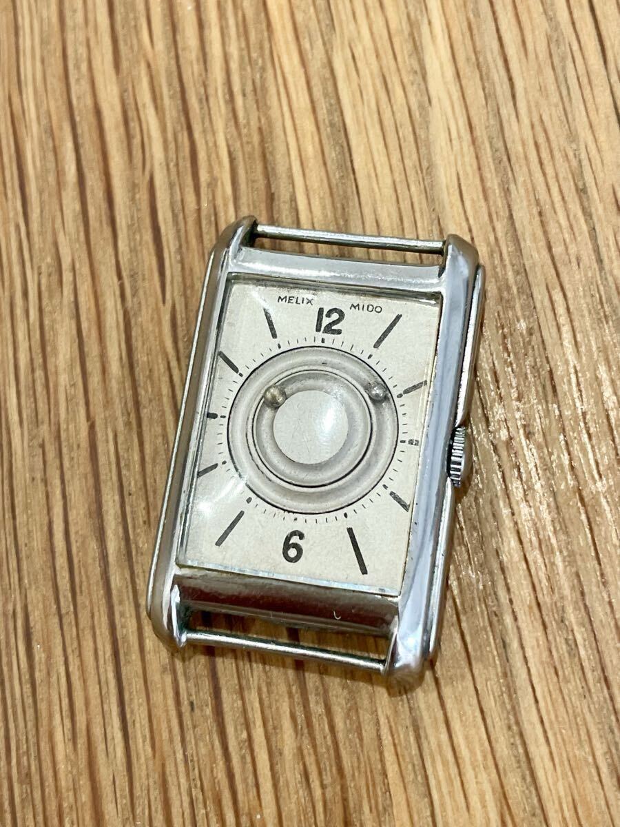 希少 1930's 1940's MELIX MIDO メリクミドー mystery dial ミステリーダイヤル 手巻き 腕時計 15jewels 4447 vintage ビンテージ watch 拍卖