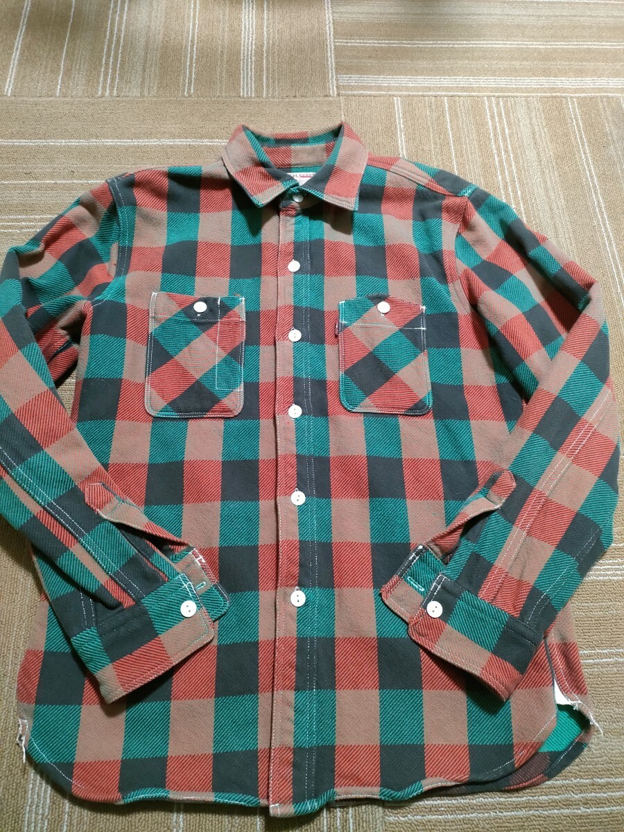 サイズ:M Levi's(リーバイス) / 長袖シャツ/コットン/マルチカラー サンプル品 ヘビーネルシャツ チェック拍卖