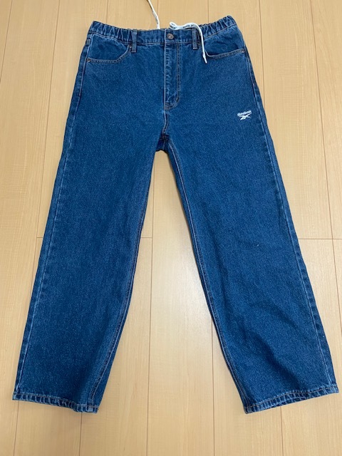 美品 Reebok ウエストゴム付きデニム イージーパンツ L拍卖