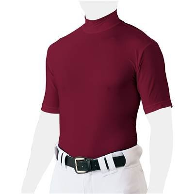 ★ゼット)ライトフィットハイネック半袖アンダーシャツBO1820WエンジM寸拍卖