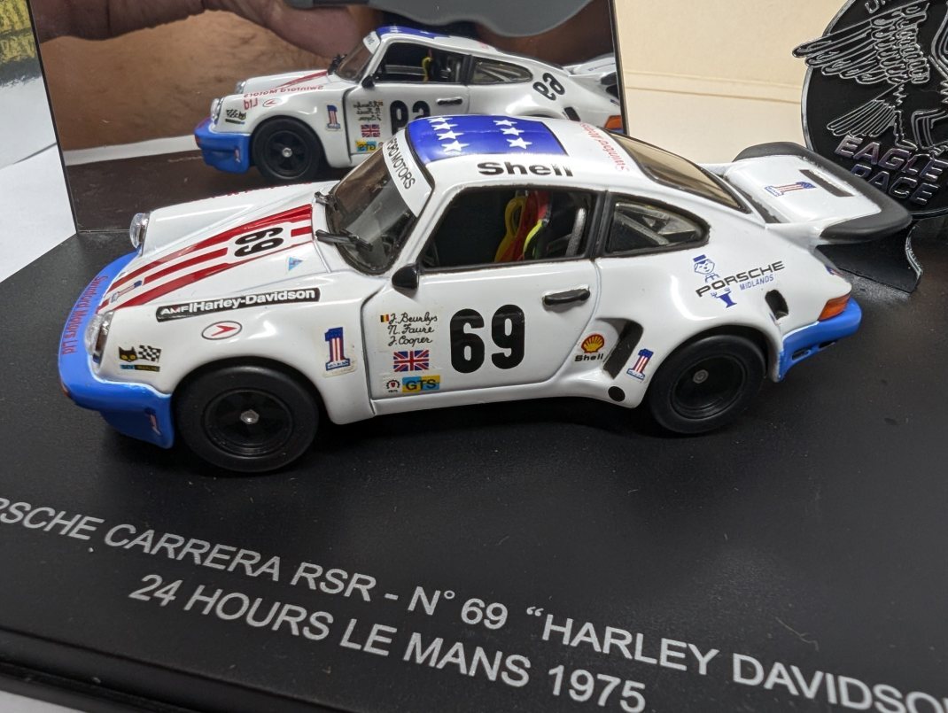 絶版!! UH 1/43 ポルシェ・カレラ RSR No.69 「HARLEY DAVIDSON (ハーレーダビッドソン)」 ル・マン24h 1975拍卖