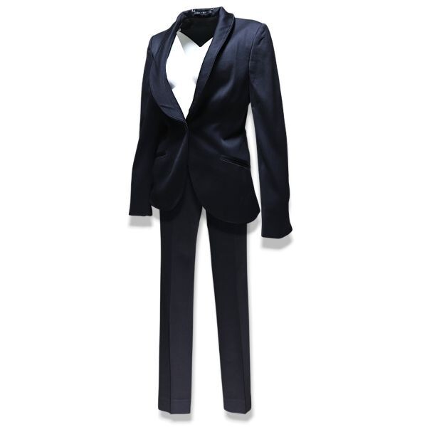 良品 ◆超レア◆ 国内正規品 GUCCI グッチ ジャケット パンツ セットアップ スーツ 38 ネイビー イタリア製拍卖