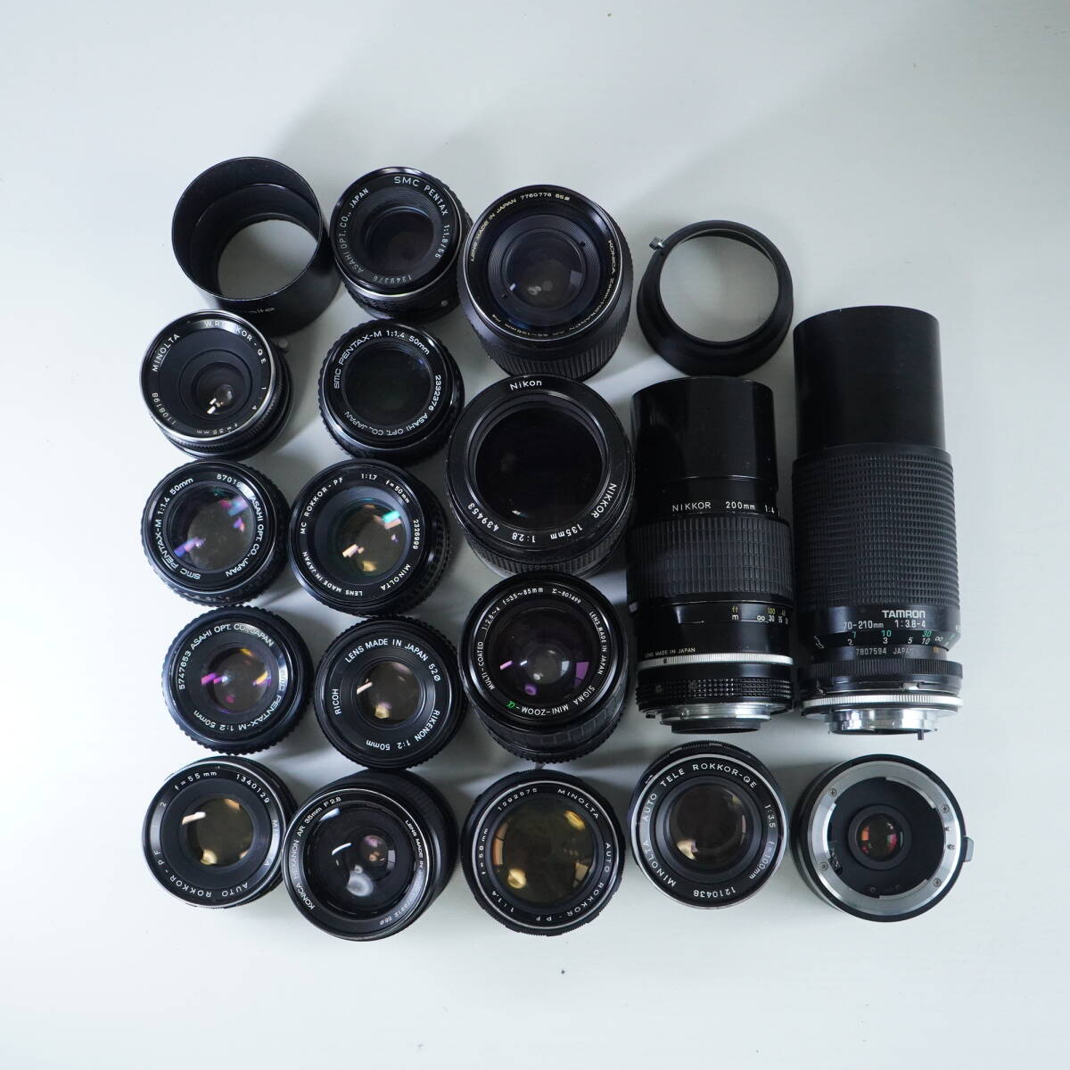 まとめ MFレンズ 17本セット リコー SIGMA TAMRON Nikon テレコン Minolta コニカ PENTAX #B2851拍卖