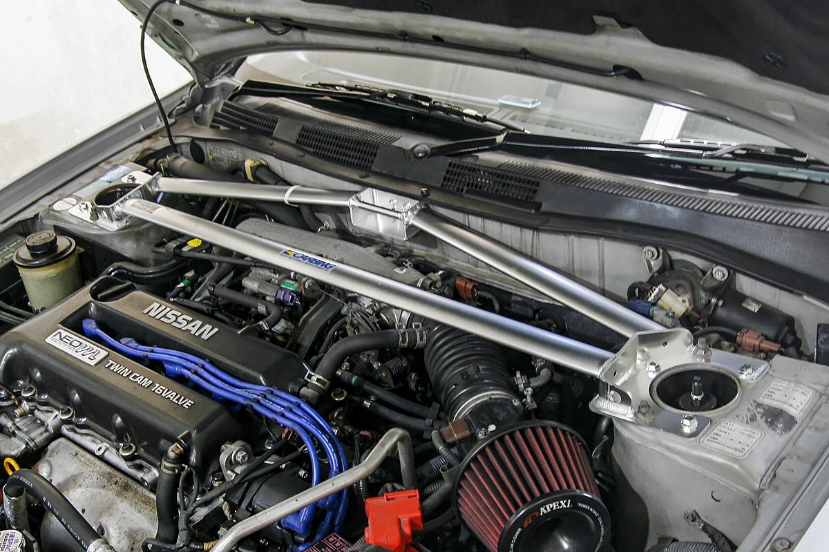 OKUYAMA オクヤマ ストラットタワーバー フロント タイプII アルミ製 ブルーバード HU14 個人宅不可、離島着払い拍卖