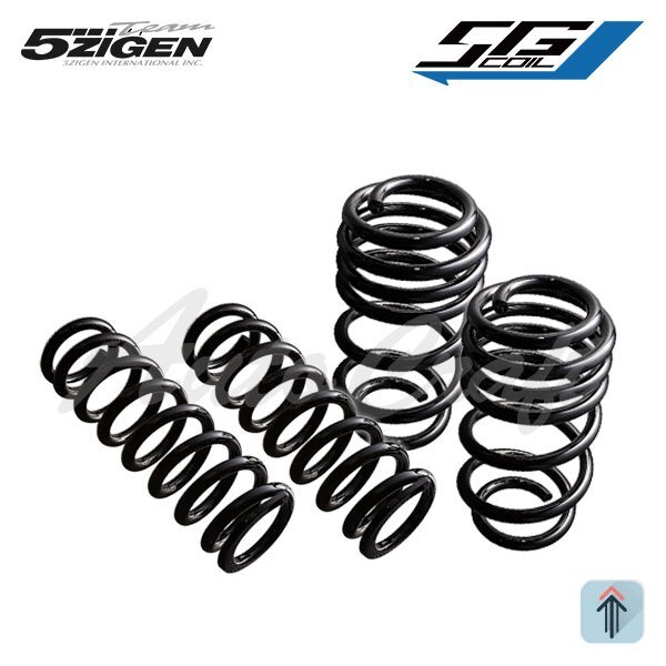 5ZIGEN 5Gコイル アップサス 1台分 エクストレイル DNT31 H20/9~H26/4 4WD 2.0L ディーゼル 左巻拍卖