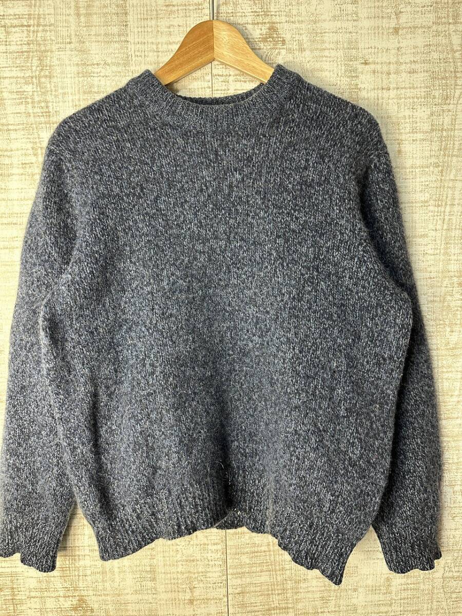 ☆US古着 L.L.Bean エルエルビーン 90s 90年代 ウールニット セーター ネイビー紺【M】 ◆5388◆拍卖