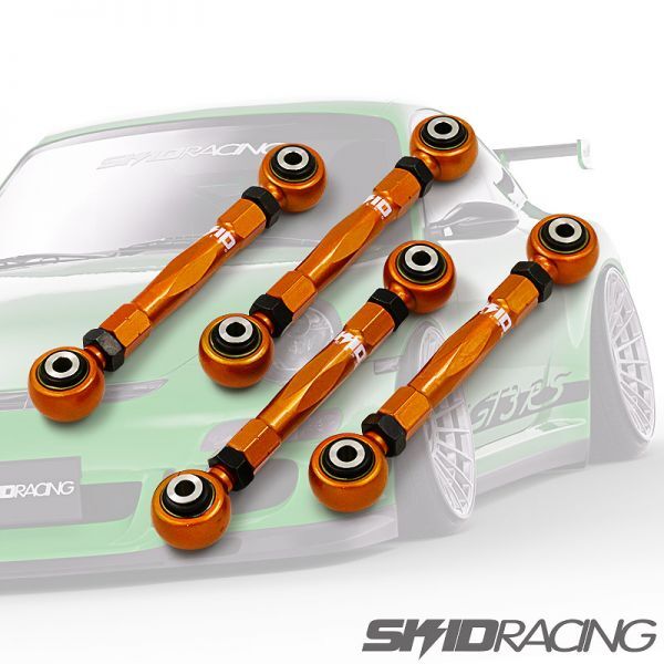 在庫処分 車検OK 911 アッパーアーム キャンバーアーム 調整式 リア ピロ 996 997 porsche SKID RACING スキッドレーシング # :30 A1拍卖