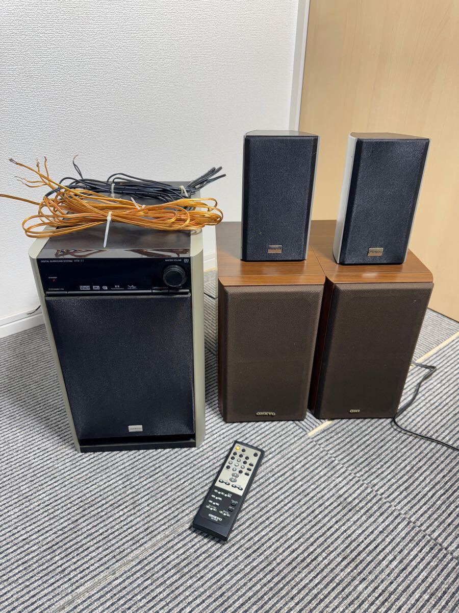 ONKYO サラウンドシステム HTX-11PAW HTX-11ST D-032AX 通電確認済み拍卖