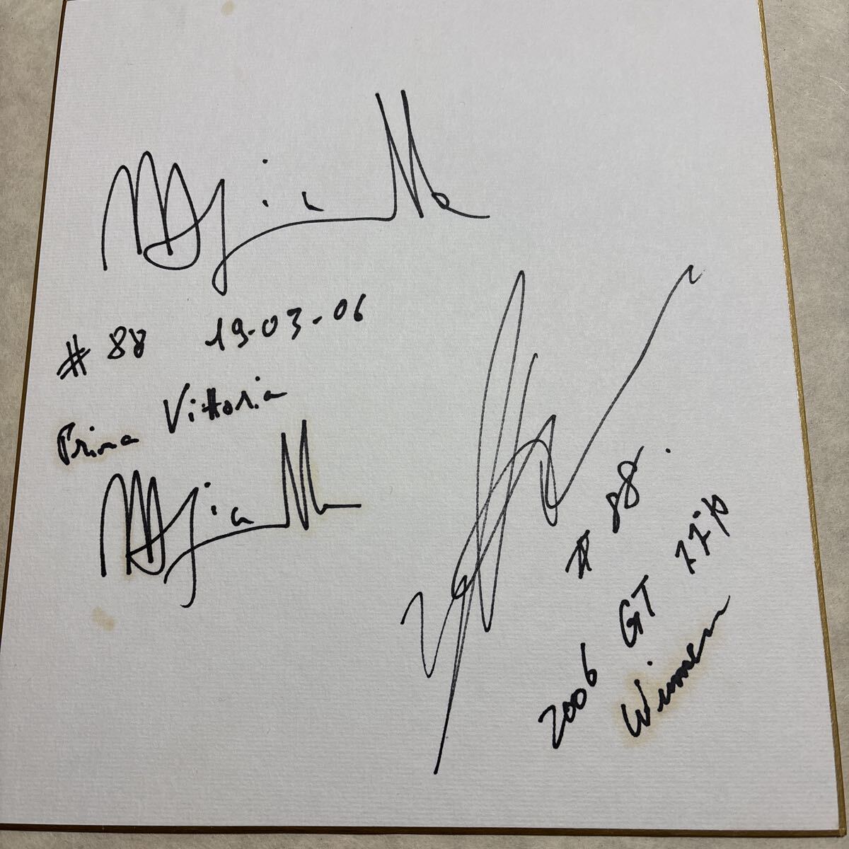 2006年#88 マルコ.アピッチェラ選手他サイン色紙拍卖