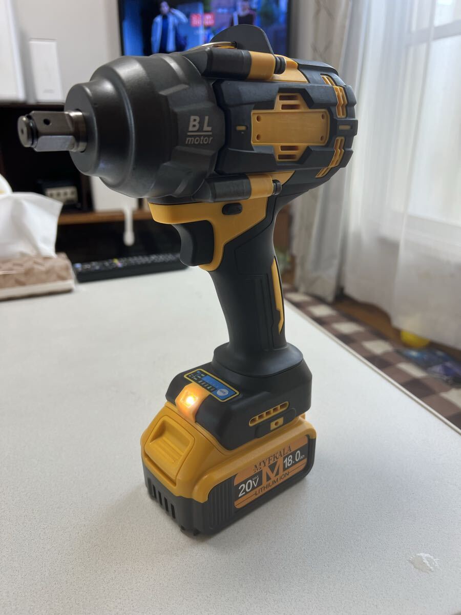 2000N.m 高トルクブラシレスインパクトレンチ 1/2 インチ電動レンチ大型機械 Repaire 電動工具 20V 18.0Ah バッテリー 拍卖