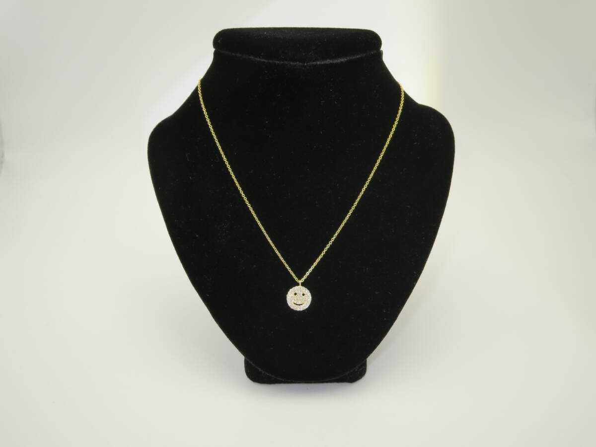 ☆ meirat メイラティー 18K(YG)Xダイヤ 約41㎝位 約2.1g位 中古 ネックレス ☆259K拍卖