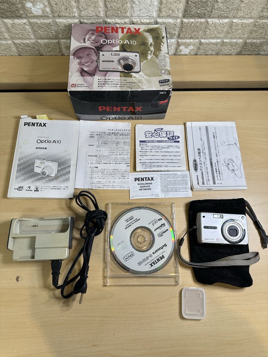 【箱付き】PENTAX ペンタックス コンパクトデジタルカメラ Optio A10 通電確認OK 1円〜【52.MI】拍卖