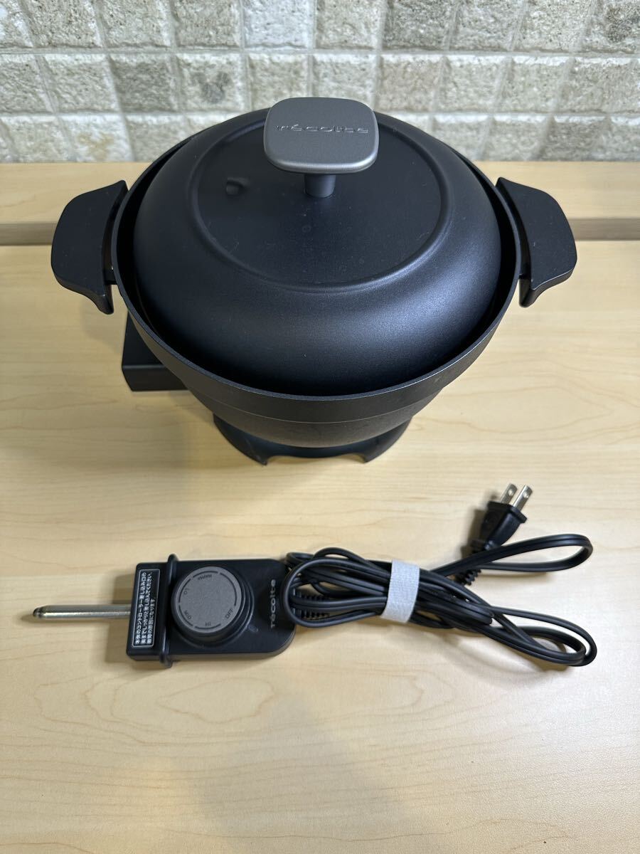 recolte レコルト 電気なべ コポット REP-1 ブラック 通電確認OK 1円〜【54.KN】拍卖
