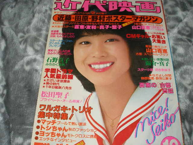 ◆近代映画/河合奈保子・ビキニ 松田聖子 榊原郁恵 三原順子 甲斐智枝美 山口百恵 石野真子 宮崎美子 拍卖