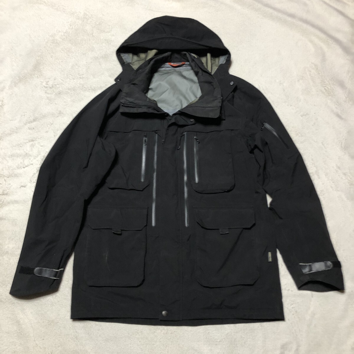 Foxfire フォックスファイヤー ナイロンジャケット GORE-TEX ゴアテックス フルジップ 取り外し可能フード付き ePTFEラミネート XLサイズ拍卖