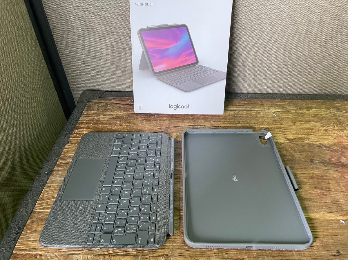 ロジクール 10.9インチ iPad(第10世代)用 キーボード一体型ケース トラックパッド付 COMBO TOUCH iK1059GRA 未使用品拍卖