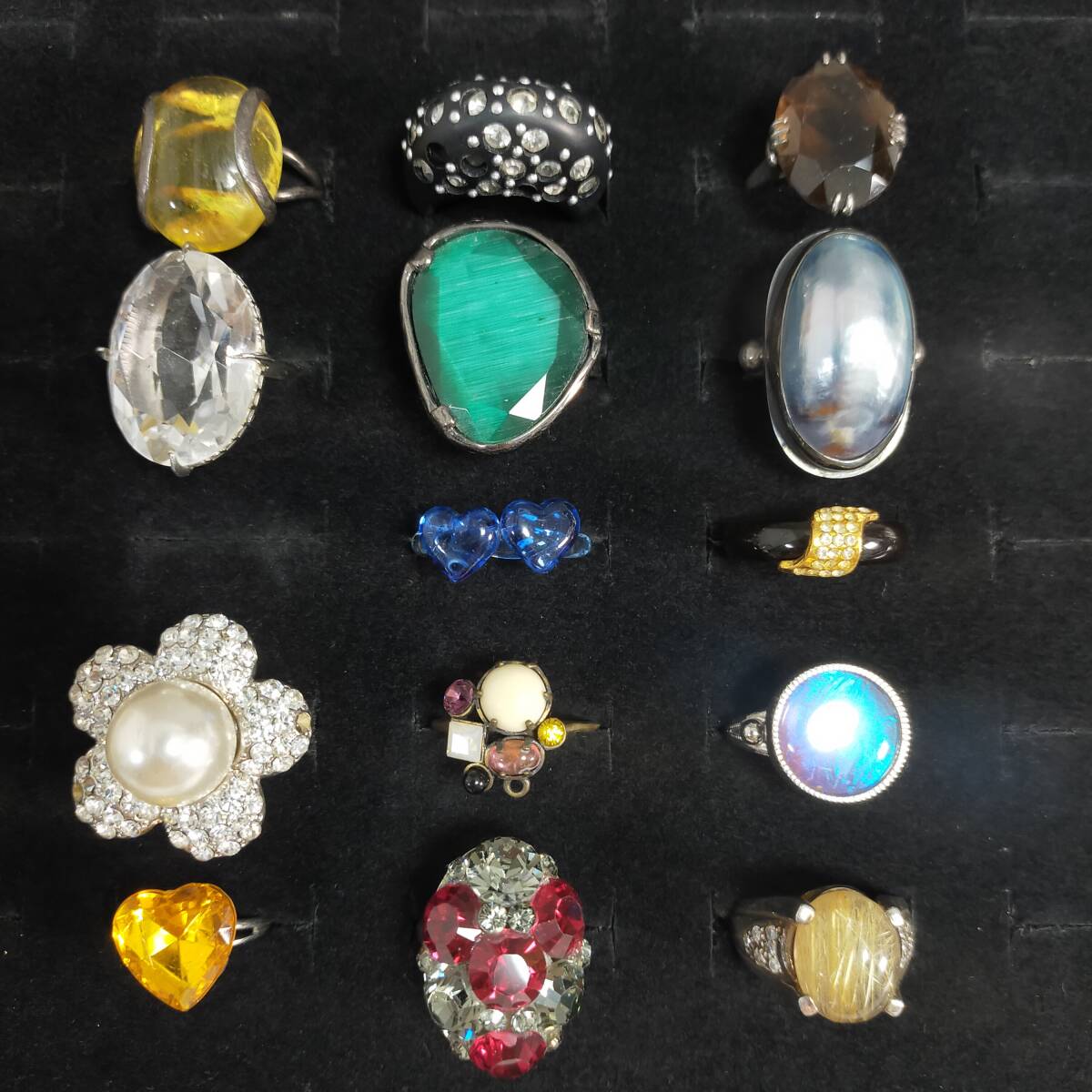 5711/14 GJ72239 アクセサリー リング 指輪 天然石 SILVER刻印含む ヴィンテージ おまとめ 約88g 現状品拍卖