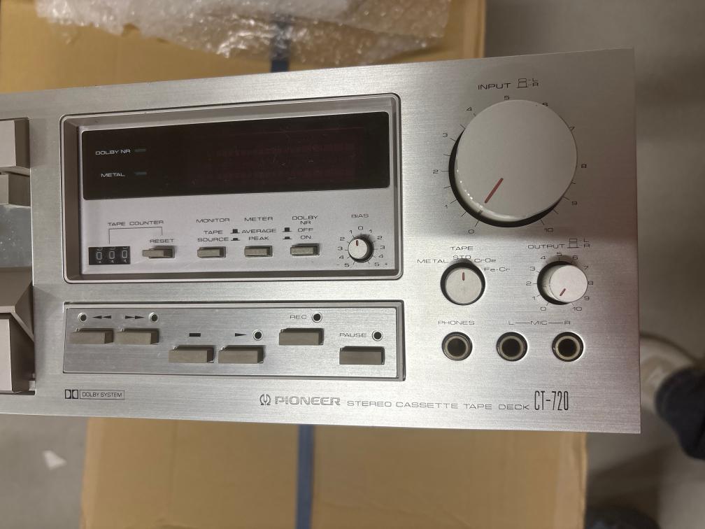 オーディオ機 パイオニア ☆CT-720ステレオ カセットデッキ☆F35323拍卖
