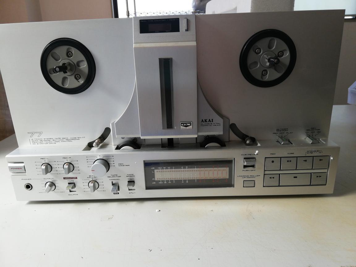 オープンリールデッキ AKAI アカイ 赤井電機 GX-77 元箱付き 72843-1 215X1D拍卖