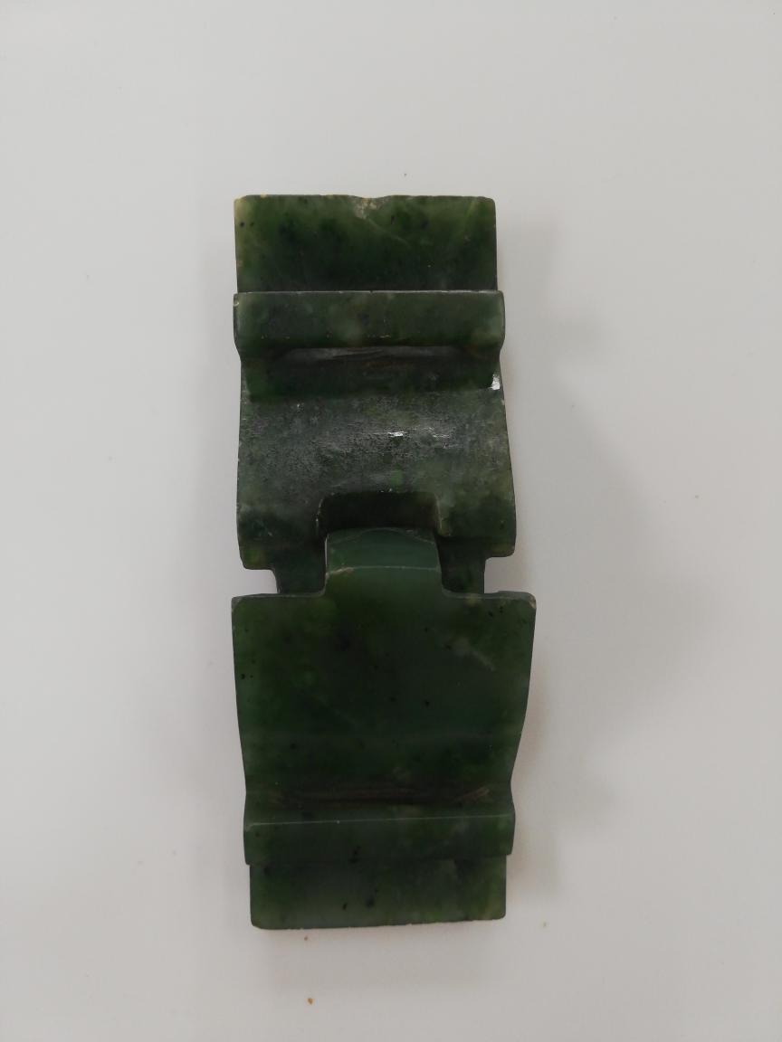 玉石彫刻 置物 玉石 彫刻 置 時代碧玉帯板 根付 時代物 1A2W91拍卖