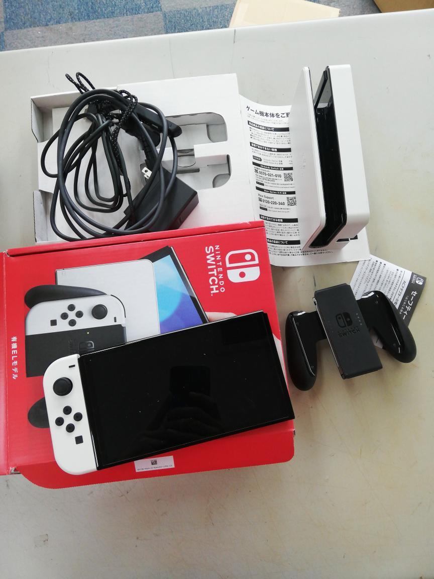 ニンテンドースイッチ Nintendo 任天堂 有機ELモデル HEG-S-KAAAA ゲーム機本体 ホワイト 【中古】 41N816拍卖