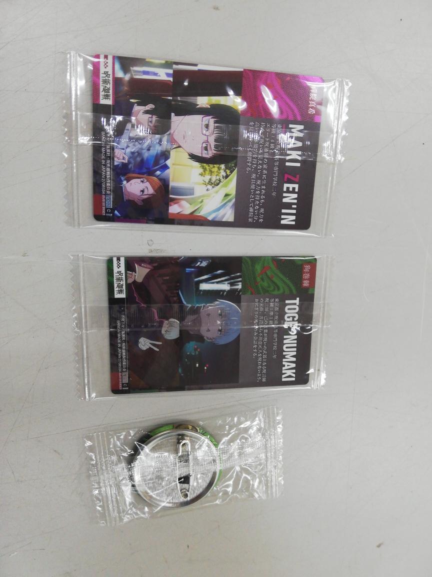 呪術廻戦 禪院真希 狗巻棘 カード 缶バッジ 385EPP拍卖