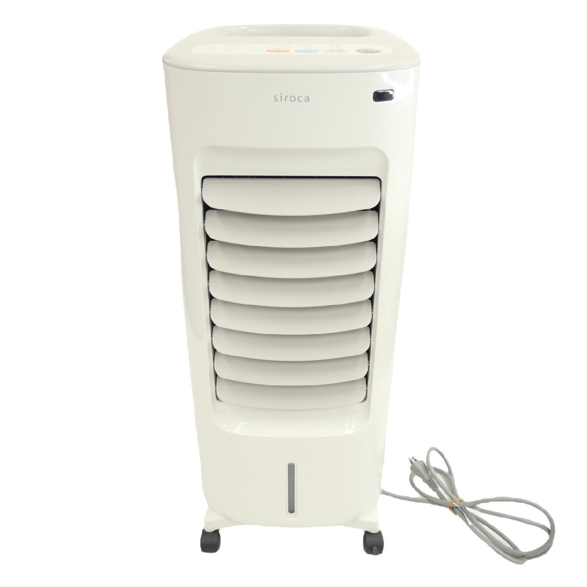 1円スタート siroca シロカ 加湿付き温冷風扇 SH-C252 2024年製 空調機器 ポータブルクーラー 冷風機 リモコン付き ホワイト 白 通電確認済拍卖