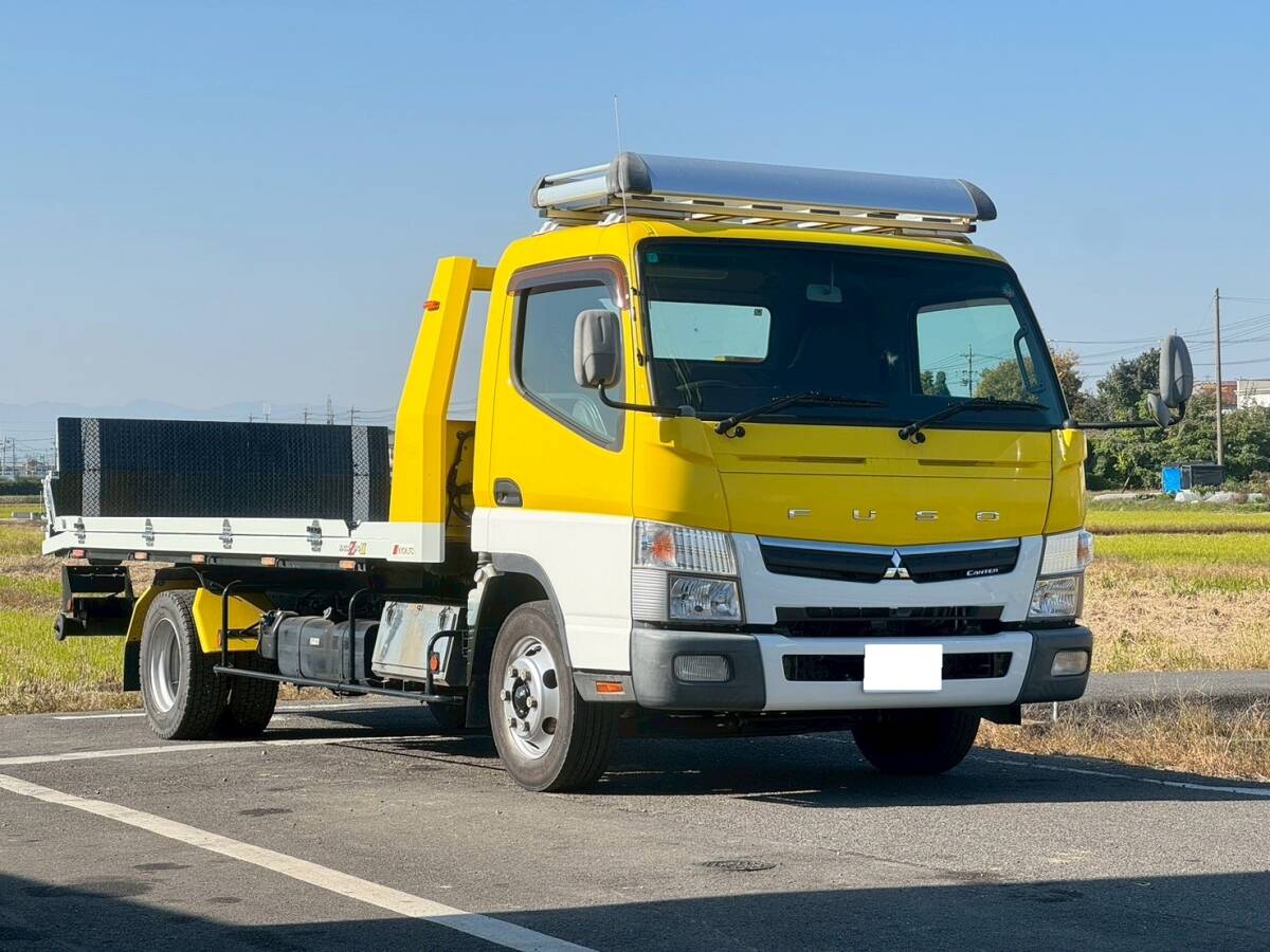 年末!!今月限りの大特価!!荷台長4.8m!レッカー仕様!車検R8.7!積載3.1t!H30年!即乗り!開閉アオリ!ゲート3段階!ラジコン 積載車 キャンター拍卖