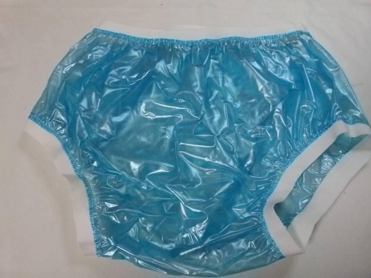 【送込】【介護・排泄】防水ビニールパンツ 失禁 大人用オムツカバー ブルー Lサイズ【新品未使用】【送料無料】拍卖