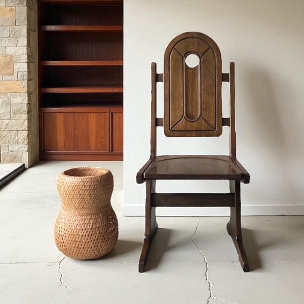 中屋片持梁椅子 / #星野民藝 重厚 民藝 椅子 天然木 無垢 ジャパニーズモダン ジョージナカシマ ペリアン ババグーリ ヨーガンレール拍卖