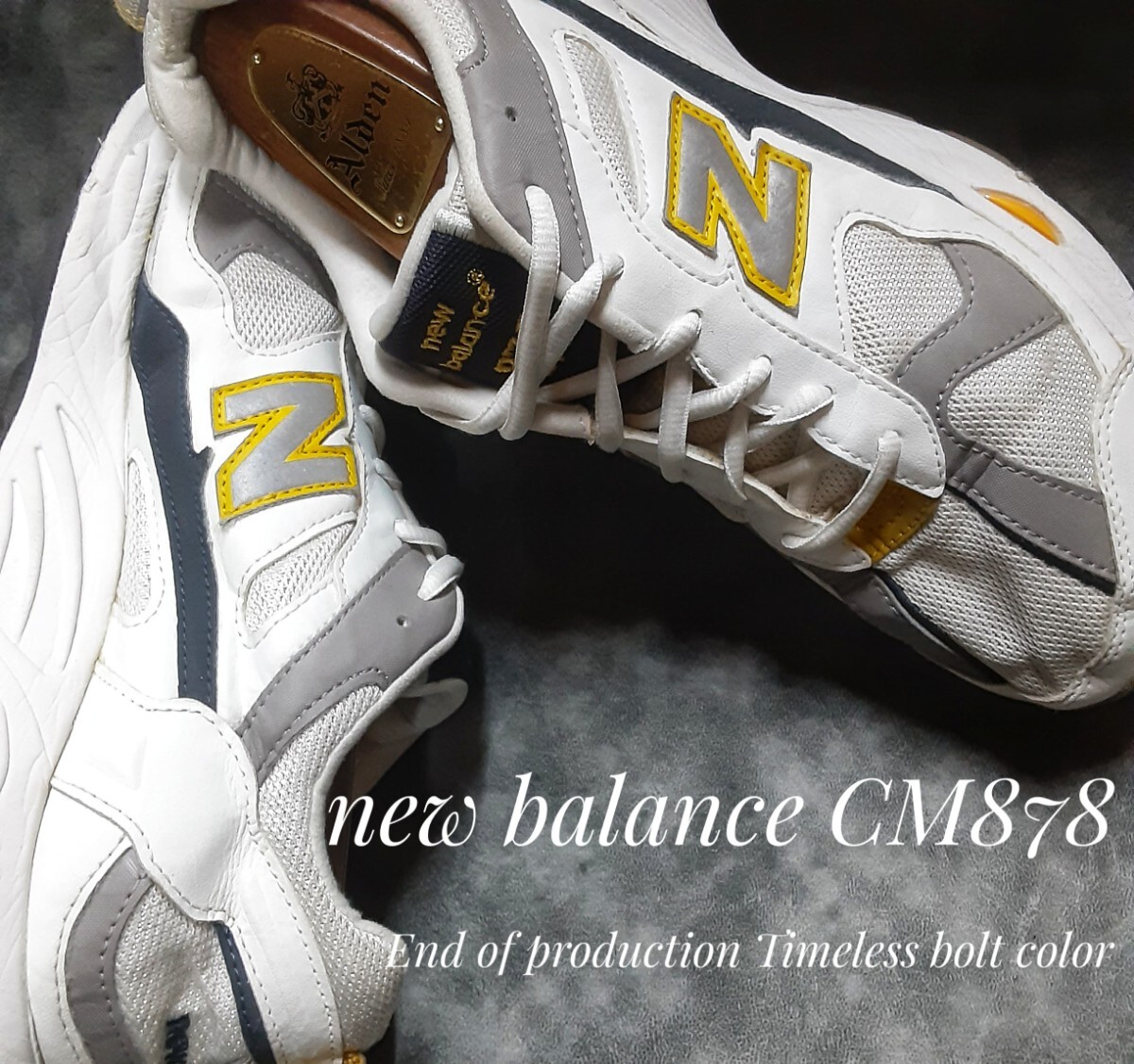 最値!定16280円!90's復刻!ヘリテージデザイン!生産終了!ホワイトコスモカラー!ニューバランス CM878高級厚底 スニーカー!白 希少23.5cm拍卖
