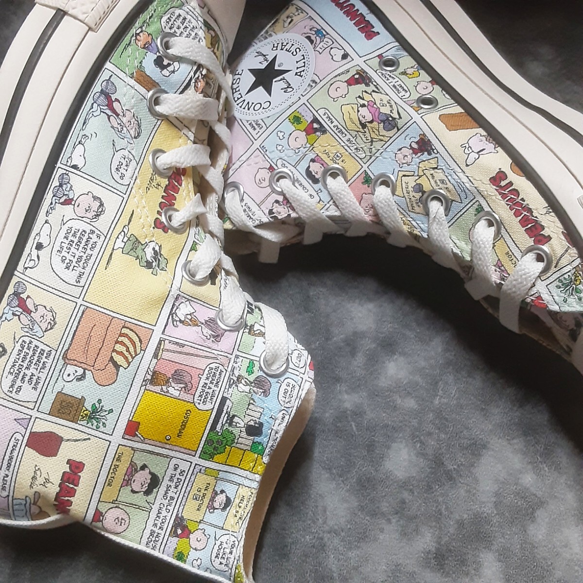 最値!新品!定12100円!デッドストック!限定アメコミデザイン!コンバース オールスター×ピーナッツ スヌーピー スニーカー!23.5cm 箱付き拍卖