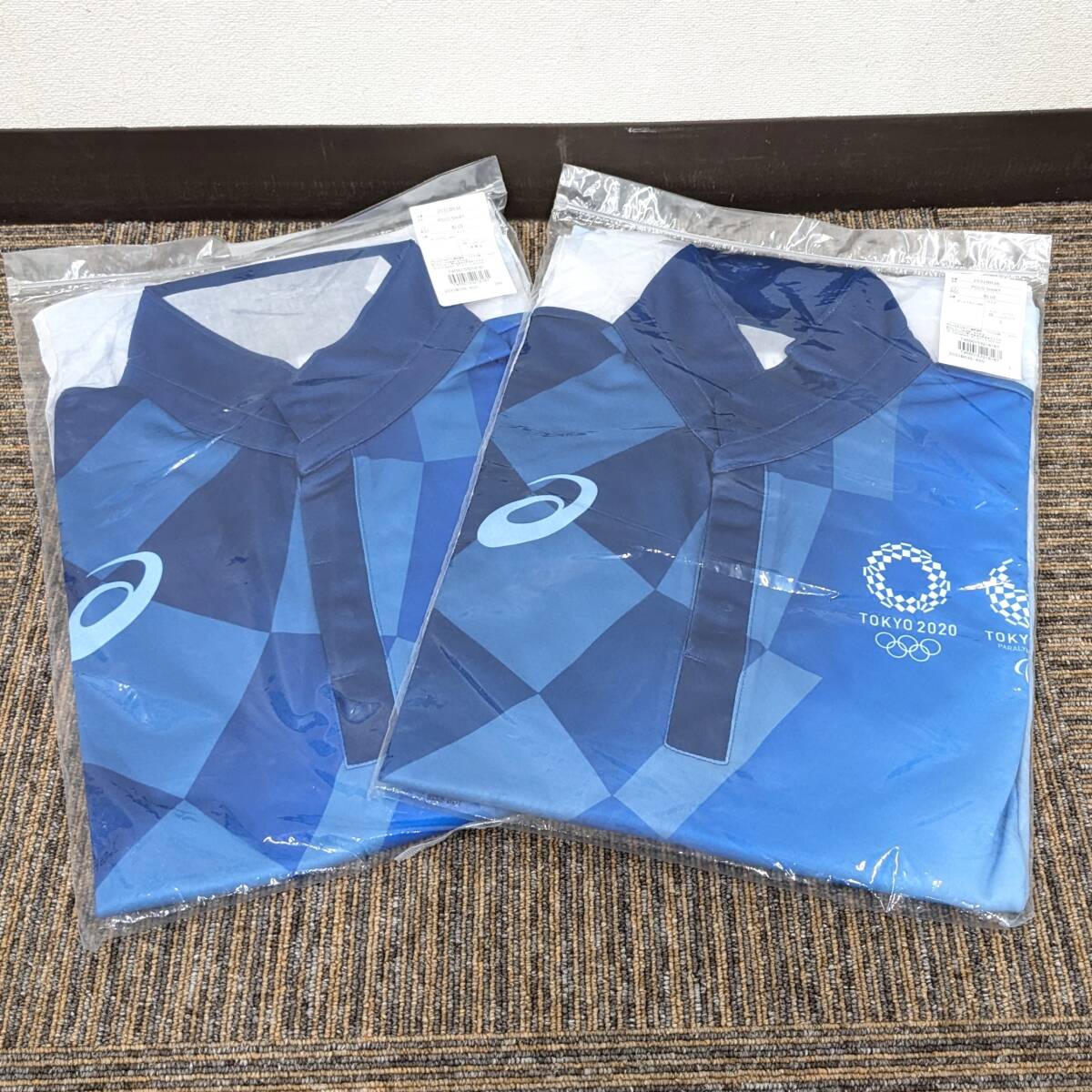 【124】2点セット!未使用品!東京オリンピック ボランティアユニフォーム L2、2XL点セット アシックス ポロシャツ グッツ 非売品 拍卖
